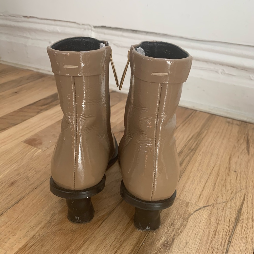 Reike Nen Patent Beige Boots - Picture 3 of 7